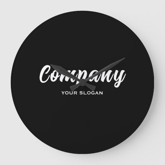 Any Color Company Name Grote Klok (Voorkant)