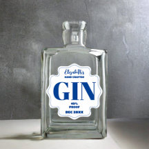 Any Color Personalised Gin Sticker