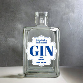 Any Color Personalised Gin Sticker