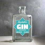 Any Color Personalised Gin Sticker