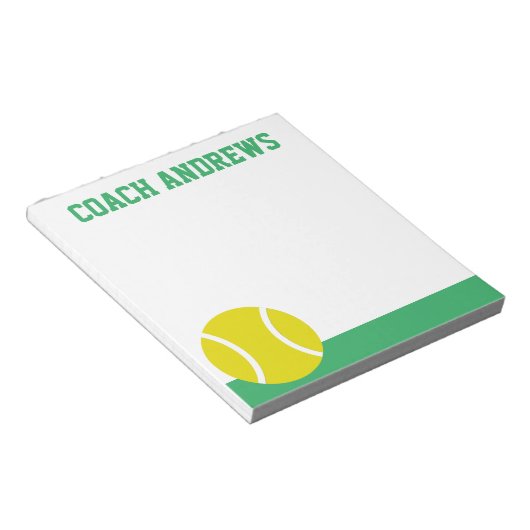 Any Colors Tennis Personalized Notepad Notitieblok (Schuin)