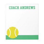 Any Colors Tennis Personalized Notepad Notitieblok (Voorkant)