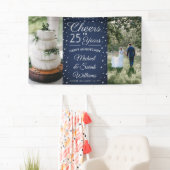 ANY Jubileum Cheers 2 Foto Navy Blauw en Wit Spandoek (Insitu)