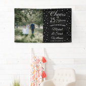 ANY Jubileum Cheers Elegante foto Zwart & Wit Spandoek (Insitu)