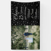 ANY Jubileum Cheers Elegante foto Zwart & Wit Spandoek (Verticaal)