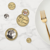 ANY Jubileum Cheers Gold Ombre 3 Fototafel Confetti (Groep)