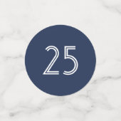 ANY Jubileum Cheers Navy & White 3 Fototafel Confetti (Kleine voorkant)