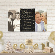 ANY Jubileum Proost 2 Foto Zwart en Goud