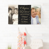 ANY Jubileum Proost 2 Foto Zwart en Goud Spandoek (Insitu)