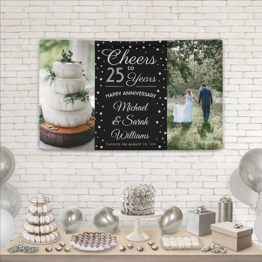 ANY Jubileum Proost 2 Foto Zwart-wit Spandoek