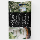 ANY Jubileum Proost 2 Foto Zwart-wit Spandoek (Verticaal)