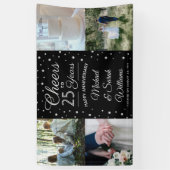 ANY Jubileum Proost 4 Foto Zwart-wit Spandoek (Verticaal)