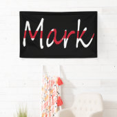 Any Name overlaid op de vlag van Engeland Spandoek (Insitu)