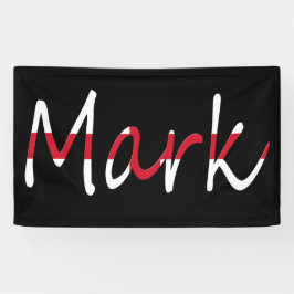 Any Name overlaid op de vlag van Engeland Spandoek