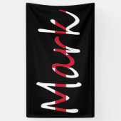 Any Name overlaid op de vlag van Engeland Spandoek (Verticaal)