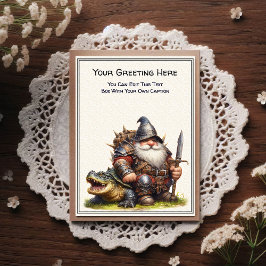 Any Occasion Gnome and Elven Warrior Storybook Briefkaart