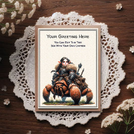 Any Occasion Gnome and Elven Warrior Storybook Briefkaart