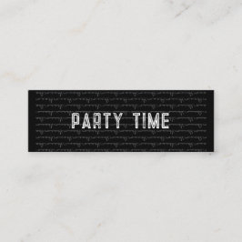 Any Party Time Celebration Hand Out Or Mail Invite Mini Visitekaartje