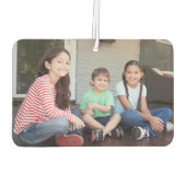 Any Text 4 Photo Script Familie Groen en Goud Luchtverfrisser (Achterkant)