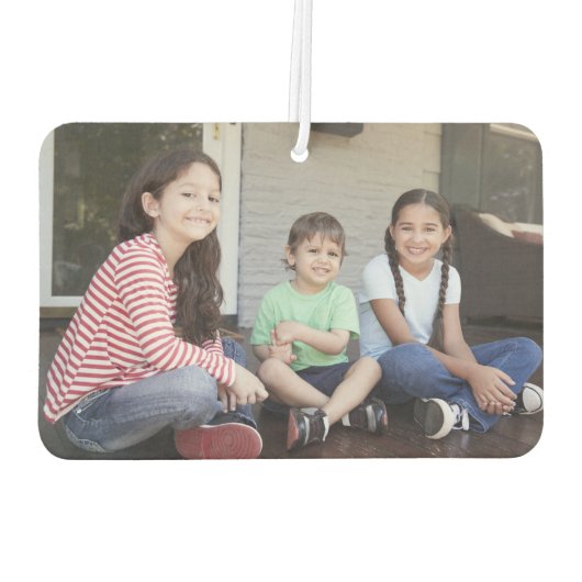 Any Text 4 Photo Script-reeks Zwart-wit Luchtverfrisser (Achterkant)