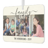 Any Text 4 Photo Script-reeks Zwart-wit Luchtverfrisser (Links)