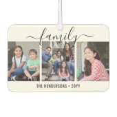 Any Text 4 Photo Script-reeks Zwart-wit Luchtverfrisser (Voorkant)