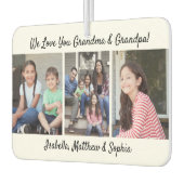 Any Text Family 4 Fotocollage Zwart-wit Luchtverfrisser (Links)