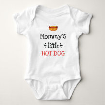 [Any Text's] Little Hot Dog Schattige baby Bodysui