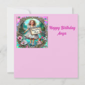 ~ ANYA ~ Gelukkige Verjaardag ~ Meisje peddelen ~ (Achterkant)