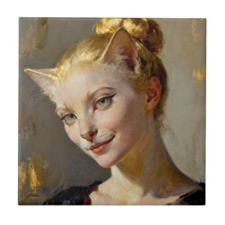 “Anya, Meticulously Content” – A Feminine Feline  Tegeltje