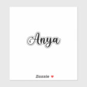 Anya Naam - Handgeschreven kalligrafie Sticker (Vel)
