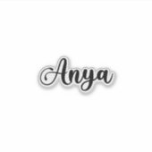 Anya Naam - Handgeschreven kalligrafie Sticker (Voorkant)