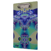 ANYA ~ WOW! VREEMD! Aqua Geel Blauw en Groen Klembord (Links)