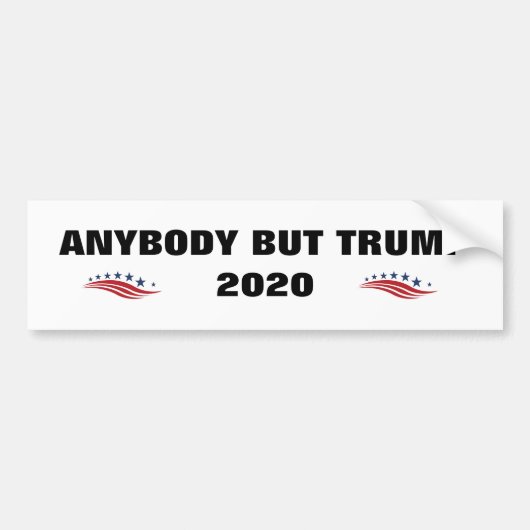 ANYBODY MAAR TRUMP 2020 Bumpersticker (Voorkant)