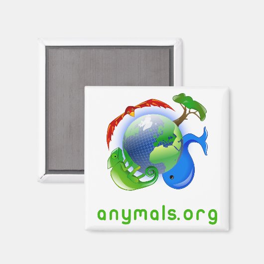 anymals.org magnet (Voorkant / Achterkant)