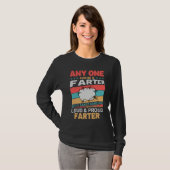 Anyone Can Be A Farter Cheeky Toot Quote T-shirt (Voorkant volledig)