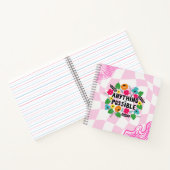 “Anything is Possible” Floral Motivational Notitieboek (Binnen)
