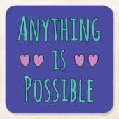 Anything is Possible Kartonnen Onderzetters (Voorkant)