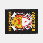 Anytime I Get To Help Fireman Gift Proud Firefight Fleece Deken (Voorkant (Horizontaal))