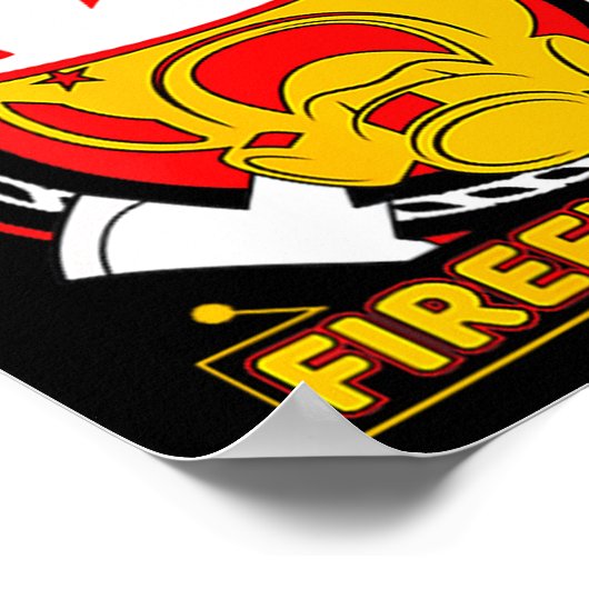 Anytime I Get To Help Fireman Gift Proud Firefight Poster (Hoek)