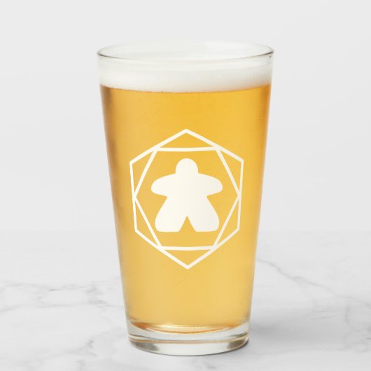 Anytime Meeple White Art Tumbler (Voorkant gevuld)