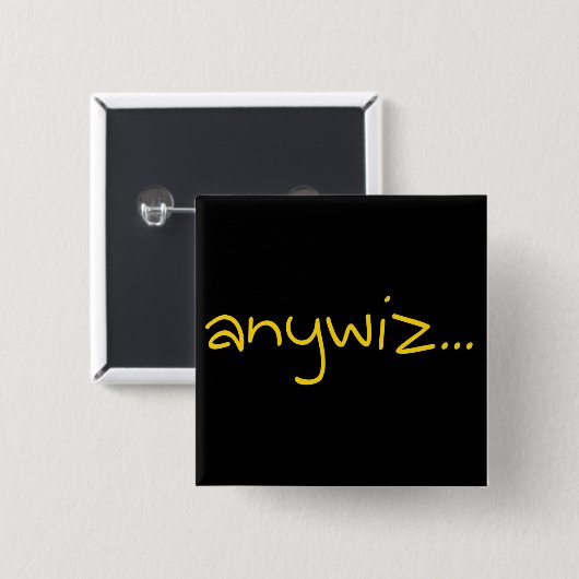 anywiz vierkante button 5,1 cm (Voorkant /achterkant)