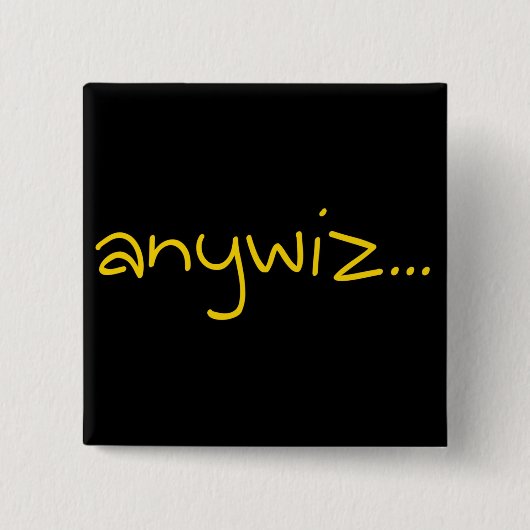 anywiz vierkante button 5,1 cm (Voorkant)