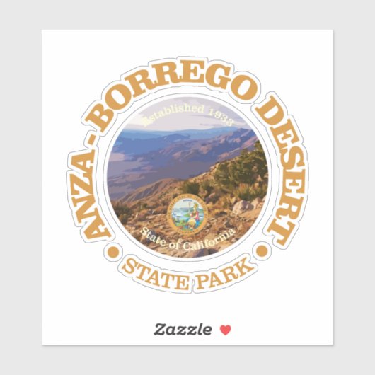 Anza-Borrego Desert SP Sticker (Vel)