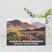 Anza Borrego Desert State Park California Flowers Kaart (Staand voorkant)
