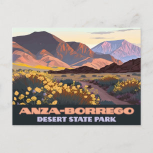 Anza Borrego Desert State Park, Californië Briefkaart