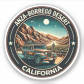 Anza-Borrego Desert State Park Californië cadeaus Sticker (Voorkant)