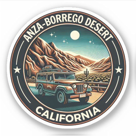 Anza-Borrego Desert State Park Californië cadeaus Sticker (Voorkant)