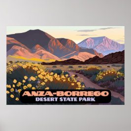 Anza Borrego Desert State Park, Californië Poster