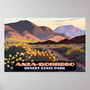 Anza Borrego Desert State Park, Californië Poster